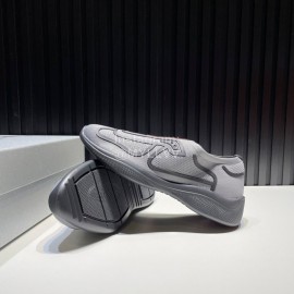Prada Light Mesh Sneakers For Men Gray