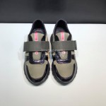 Prada Spring Cowhide Mesh Sneakers For Men Green