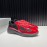 Prada Fashion Cowhide Mesh Sneakers For Men Red
