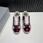 Prada Fashion Cowhide Mesh Sneakers For Men Brown