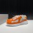 Prada Fashion Cowhide Mesh Sneakers For Men Orange