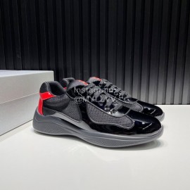 Prada New Cowhide Mesh Sneakers For Men Black