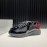 Prada New Cowhide Mesh Sneakers For Men Black
