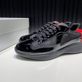 Prada New Cowhide Mesh Sneakers For Men Black