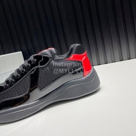 Prada New Cowhide Mesh Sneakers For Men Black