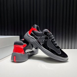 Prada New Cowhide Mesh Sneakers For Men Black
