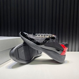 Prada New Cowhide Mesh Sneakers For Men Black