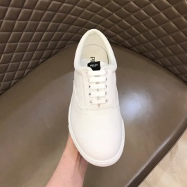 Prada New Cowhide Lace Up Sneakers For Men White