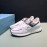 Prada Fashion Cowhide Mesh Casual Sneakers For Men White