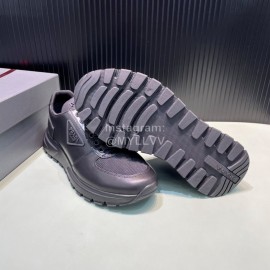 Prada Spring Summer Cowhide Mesh Sneakers For Men Black