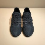 Prada Black Velvet Cowhide Sneakers For Men 