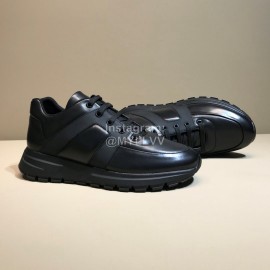 Prada Black Cowhide Sneakers For Men 