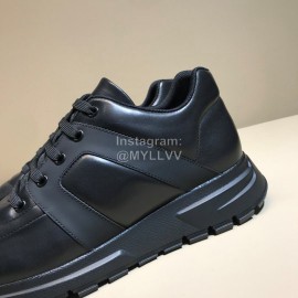 Prada Black Cowhide Sneakers For Men 