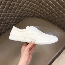 Prada White Nylon Lace Up Sneakers For Men 