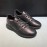 Prada Black Calf Leather Casual Sneakers For Men