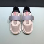 Prada Calf Leather Mesh Velcro Sneakers For Men 