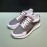 Prada New Calf Leather Mesh Casual Sneakers For Men Gray