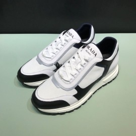 Prada New Calf Leather Mesh Leisure Sneakers For Men 