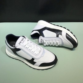 Prada New Calf Leather Mesh Leisure Sneakers For Men 