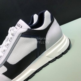 Prada New Calf Leather Mesh Leisure Sneakers For Men 