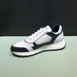Prada New Calf Leather Mesh Leisure Sneakers For Men 