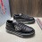 Prada Calf Leather Thick Soled Macro Sneakers For Men Black