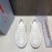 Prada Nylon Leather Thick Soled Macro Sneakers For Men White