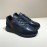 Prada Calf Leather Lace Up Sneakers For Men Black