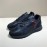 Prada Calf Leather Lace Up Sneakers For Men Black