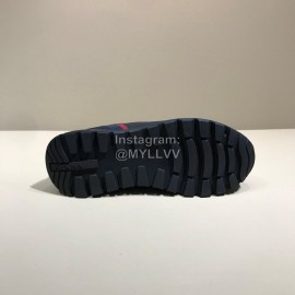 Prada Calf Leather Lace Up Sneakers For Men Black