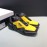 Prada Fashion Thick Rubber Sole Sneakers For Men Yellow