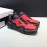Prada Fashion Thick Rubber Sole Sneakers For Men Red