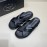 Prada Summer Calf Leather Cross Slippers For Men
