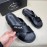Prada Summer Calf Leather Cross Slippers For Men