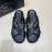 Prada Summer Black Calf Leather Cross Slippers For Men