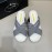 Prada Summer Calf Leather Cross Slippers For Men Gray
