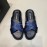 Prada Summer Calf Leather Textile Cross Slippers For Men Blue