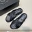 Prada Summer Calf Leather Textile Cross Slippers For Men 