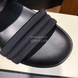 Prada Fashion Leather Slippers For Men Black