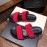 Prada Fashion Leather Slippers For Men Red