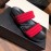 Prada Fashion Leather Slippers For Men Red