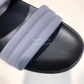 Prada Fashion Leather Slippers For Men Gray