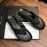 Prada Fashion Cowhide Flip Flops For Men Black