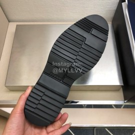 Prada Fashion Cowhide Lace Up Shoes For Men Black