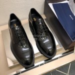 Prada Fashion Cowhide Lace Up Shoes For Men 