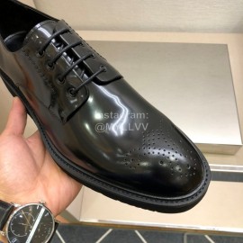 Prada Fashion Cowhide Lace Up Shoes For Men 