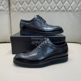 Prada Carved Leather Lace Up Shoes For Men