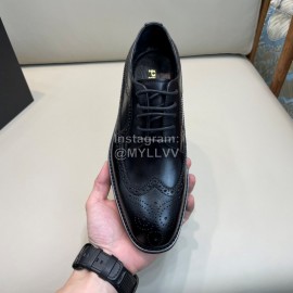 Prada Carved Leather Lace Up Shoes For Men