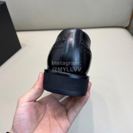 Prada Carved Leather Lace Up Shoes For Men