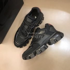 Prada Fashion Thick Soled Sneakers For Men Black